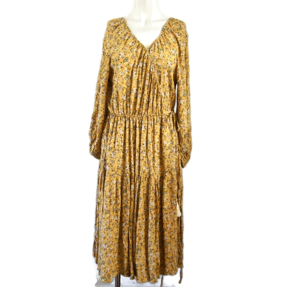 GiGio Floral Wrap Dress Women's Size S Boho NWT - Picture 1 of 10